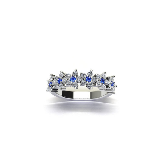 Empress Grace Ring - Blue Zircon