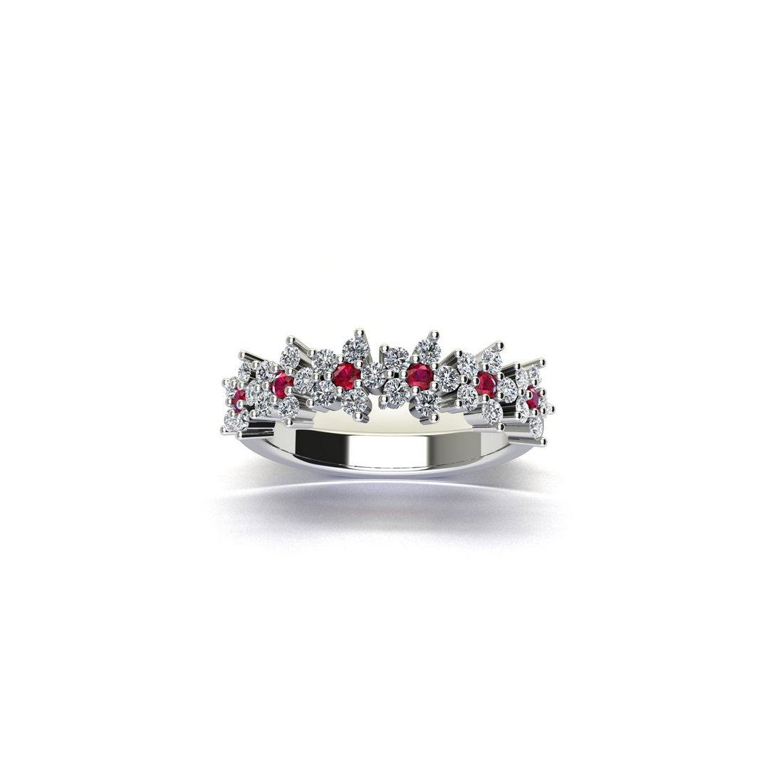 Empress Grace Ring - Red Zircon