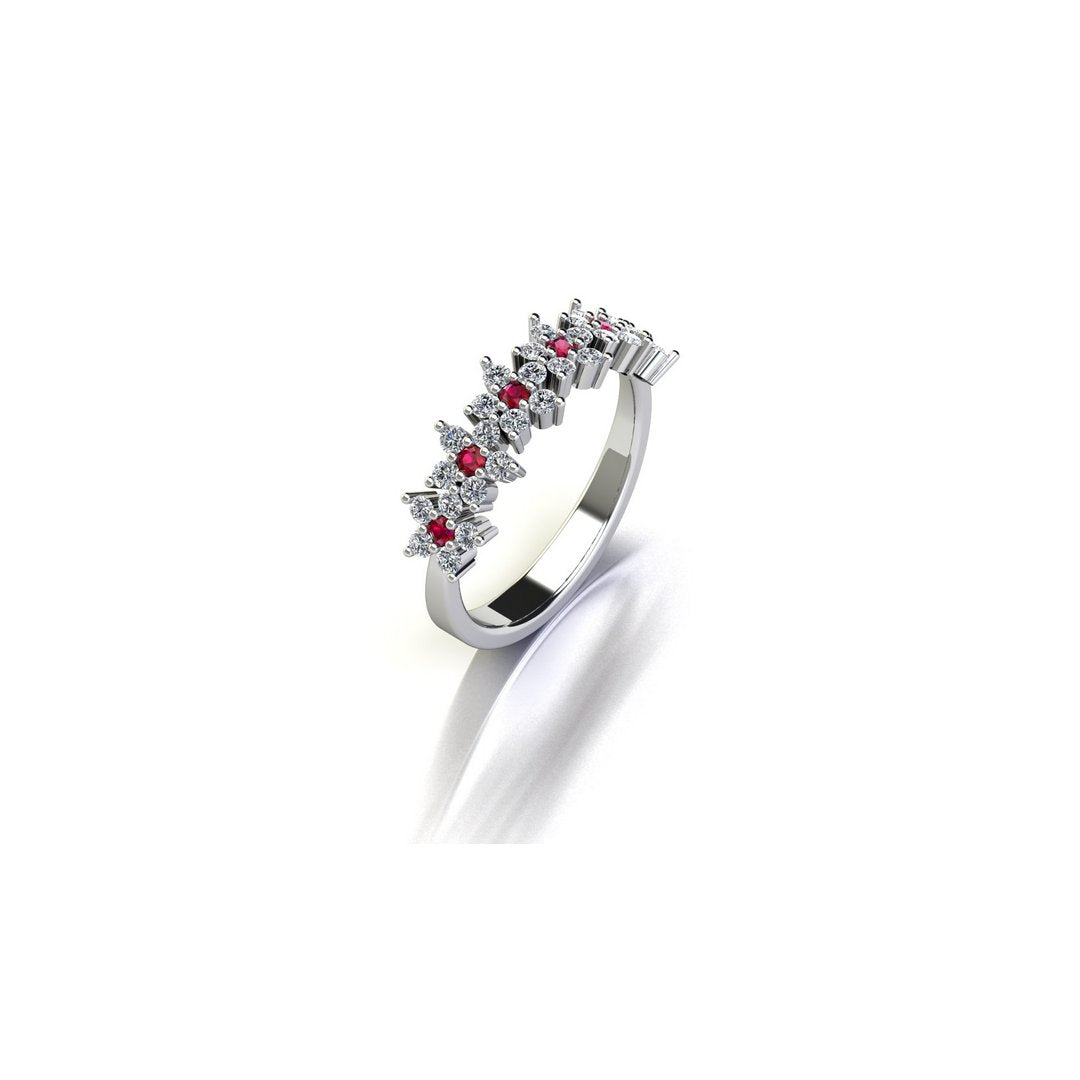 Empress Grace Ring - Red Zircon