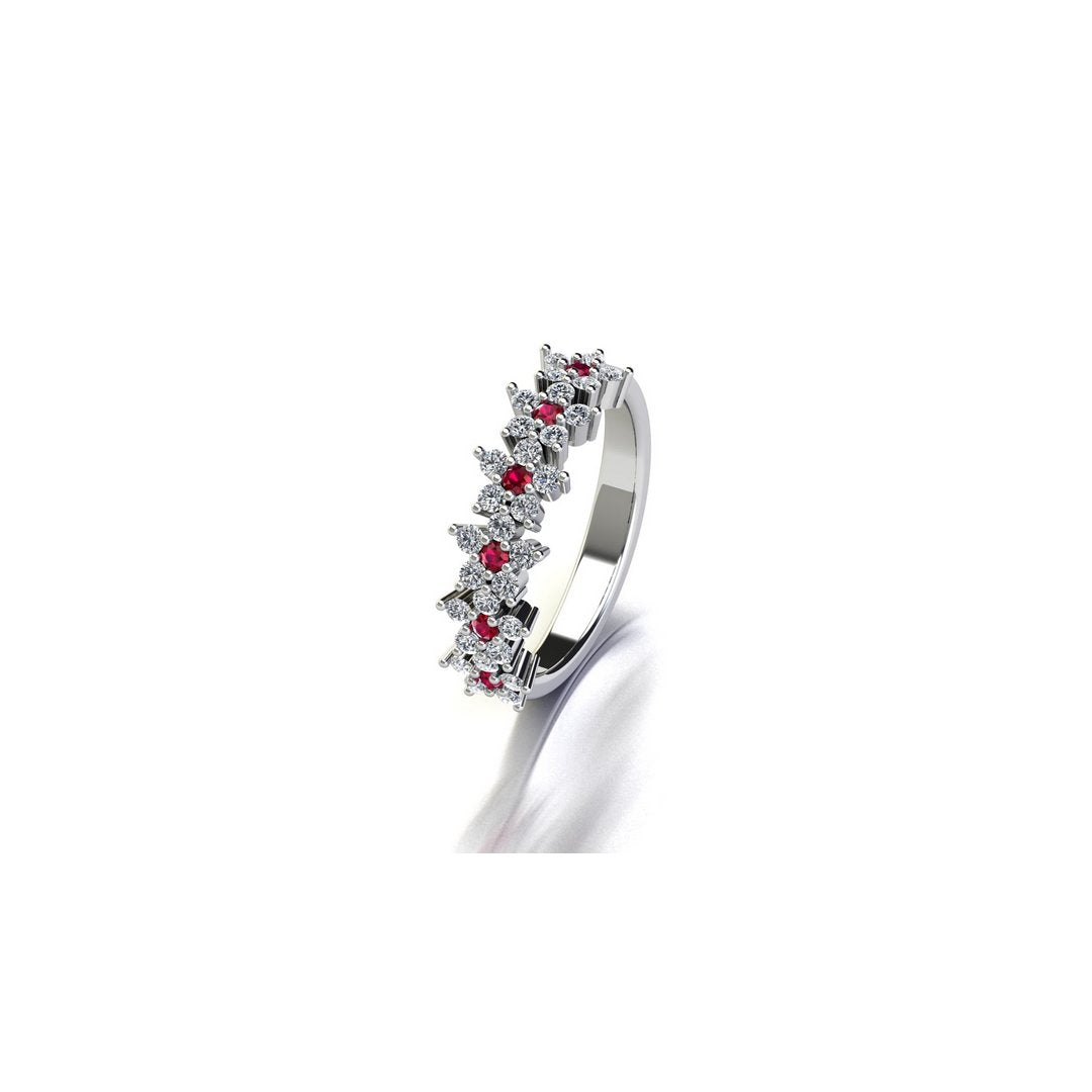 Empress Grace Ring - Red Zircon