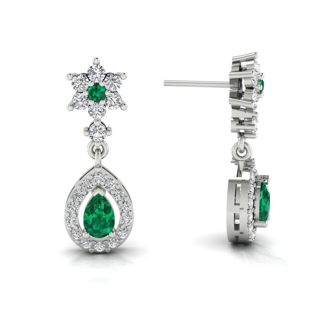 Serene Opulence Earrings - Green Zircon