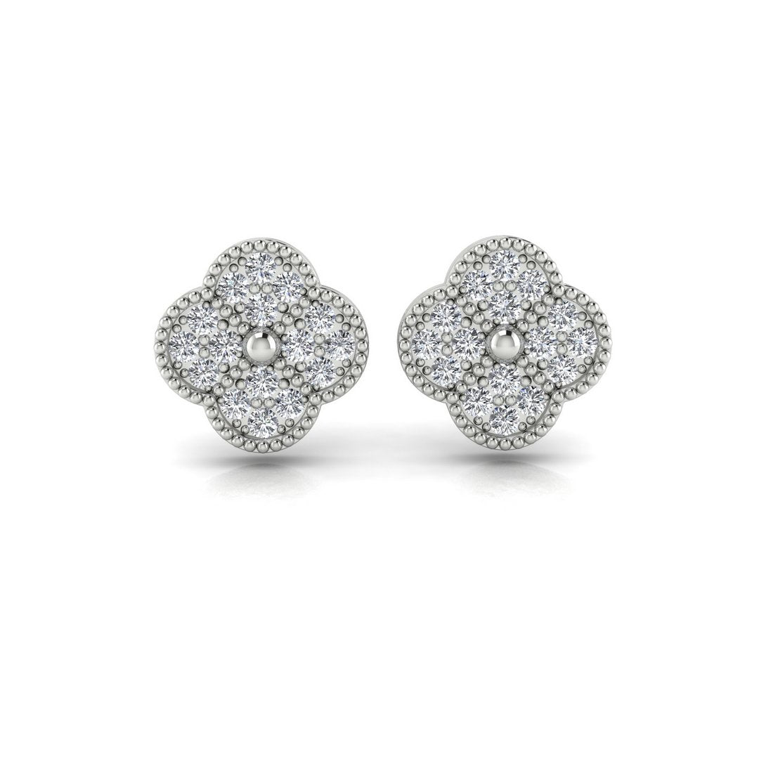 Sparkling Clover Earrings